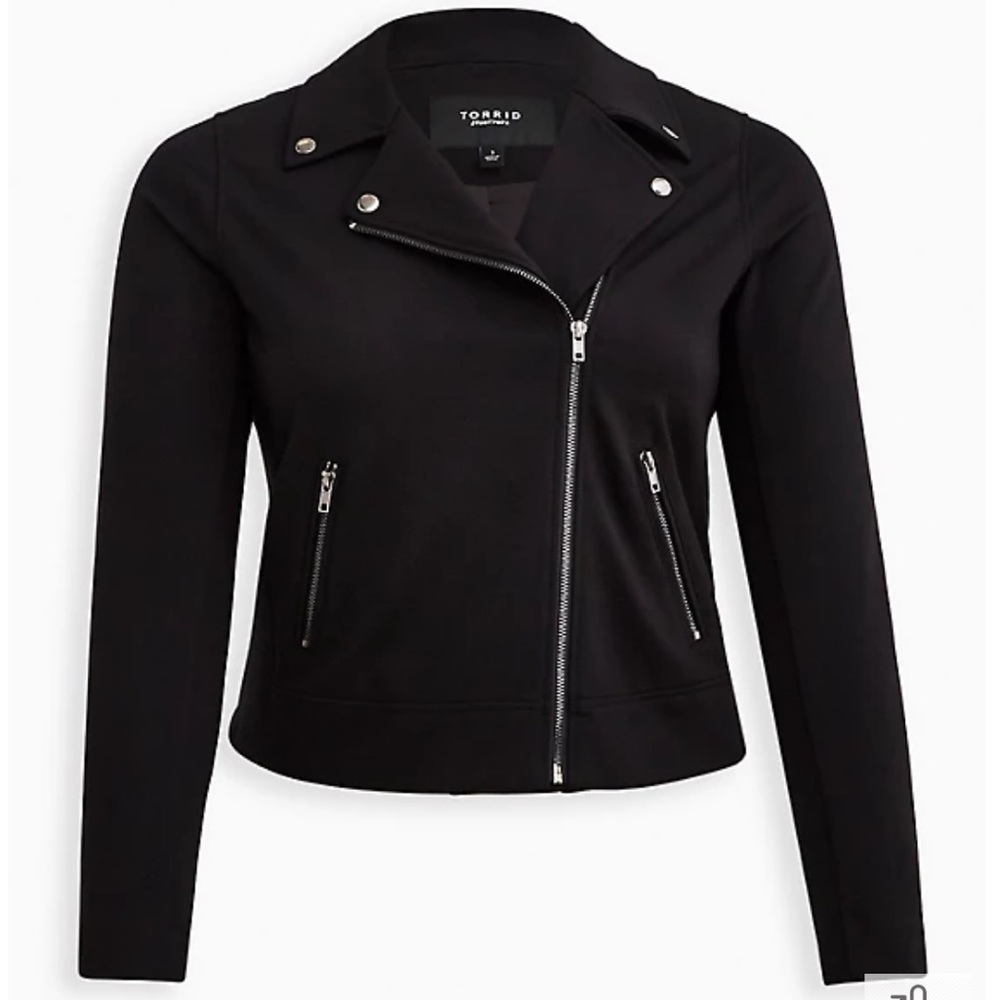Torrid Luxe Ponte Moto Jacket